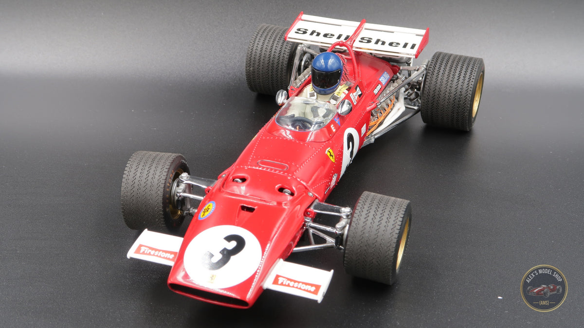 Exoto GPC97063 Ferrari 312B 1970, Jacky Ickx #3, Mexican GP winner, 1:18 diecast with Jacky Ickx driver figure