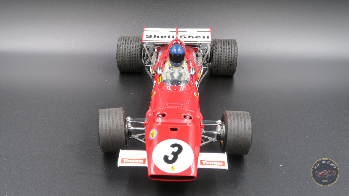 Exoto GPC97063 Ferrari 312B 1970, Jacky Ickx #3, Mexican GP winner, hand-assembled from over 150 parts