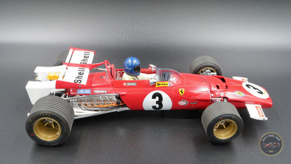 Exoto GPC97063 Ferrari 312B 1970, Jacky Ickx #3, Mexican GP winner, Mauro Forghieri's flat-12 Formula 1 car in 1:18