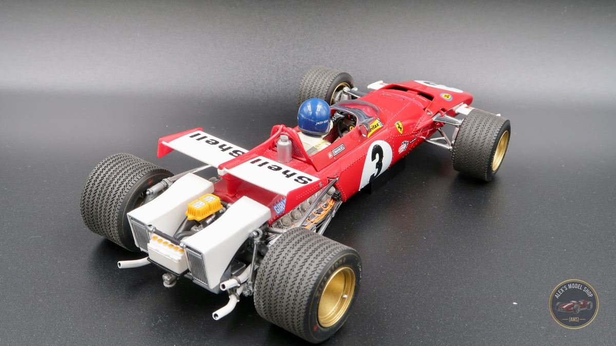 Exoto GPC97063 Ferrari 312B 1970, Jacky Ickx #3, Mexican GP winner, Ferrari one-two at the 1970 season finale, 1:18 model