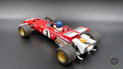Exoto GPC97063 Ferrari 312B 1970, Jacky Ickx #3, Mexican GP winner, working steering and coil-spring suspension, 1:18