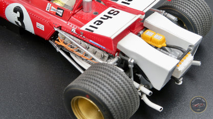 Exoto GPC97063 Ferrari 312B 1970, Jacky Ickx #3, Mexican GP winner, chassis 312B/001 as raced by Ickx, 1:18 model