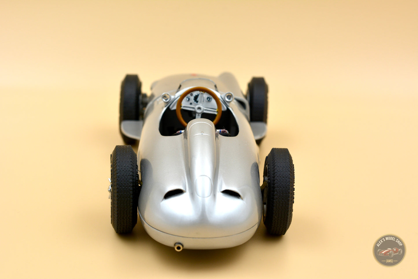 CMC M-006 — Mercedes-Benz W196 Monoposto 1954, front view, 1:18 scale diecast model