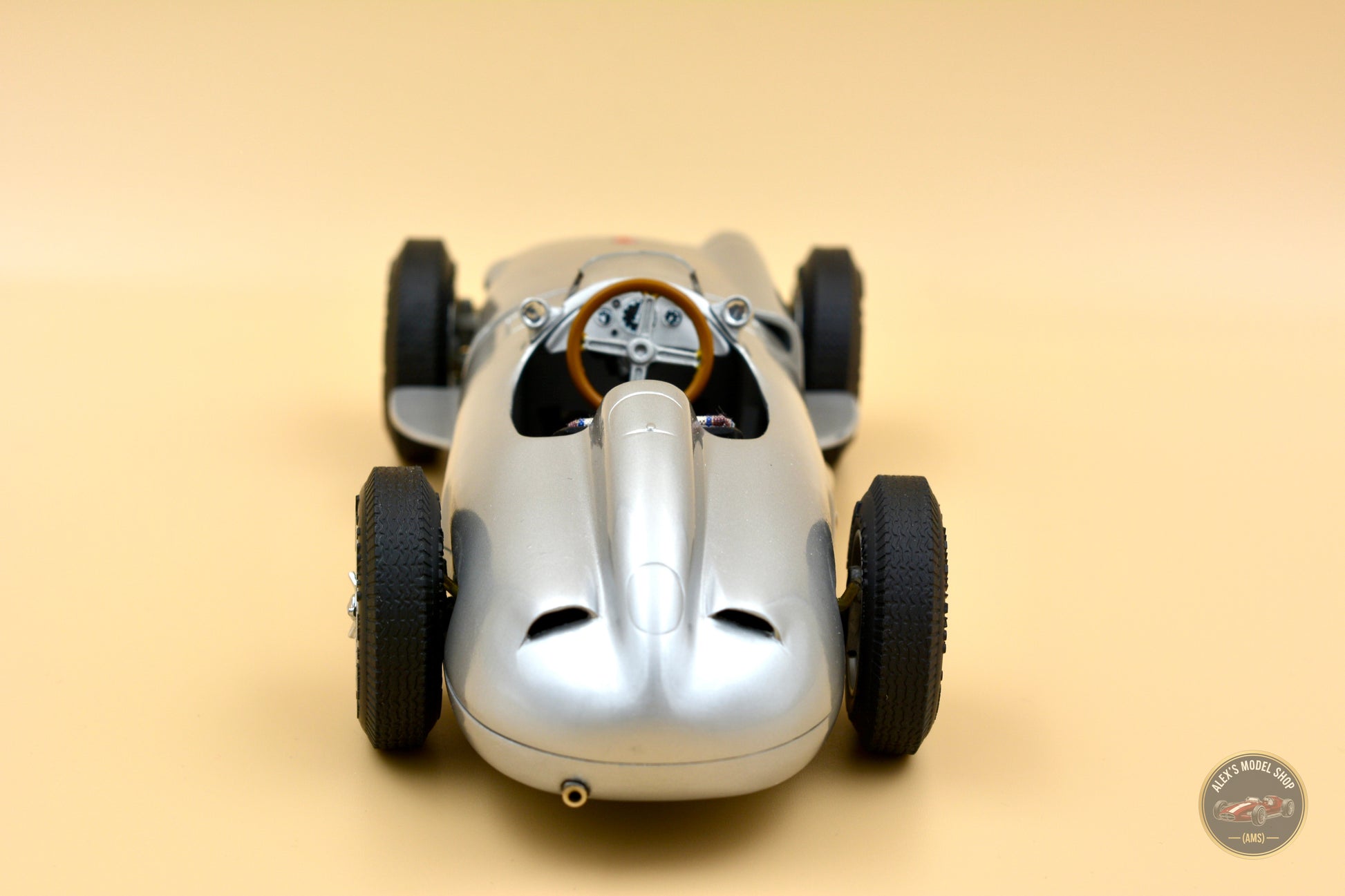 CMC M-006 — Mercedes-Benz W196 Monoposto 1954, front view, 1:18 scale diecast model
