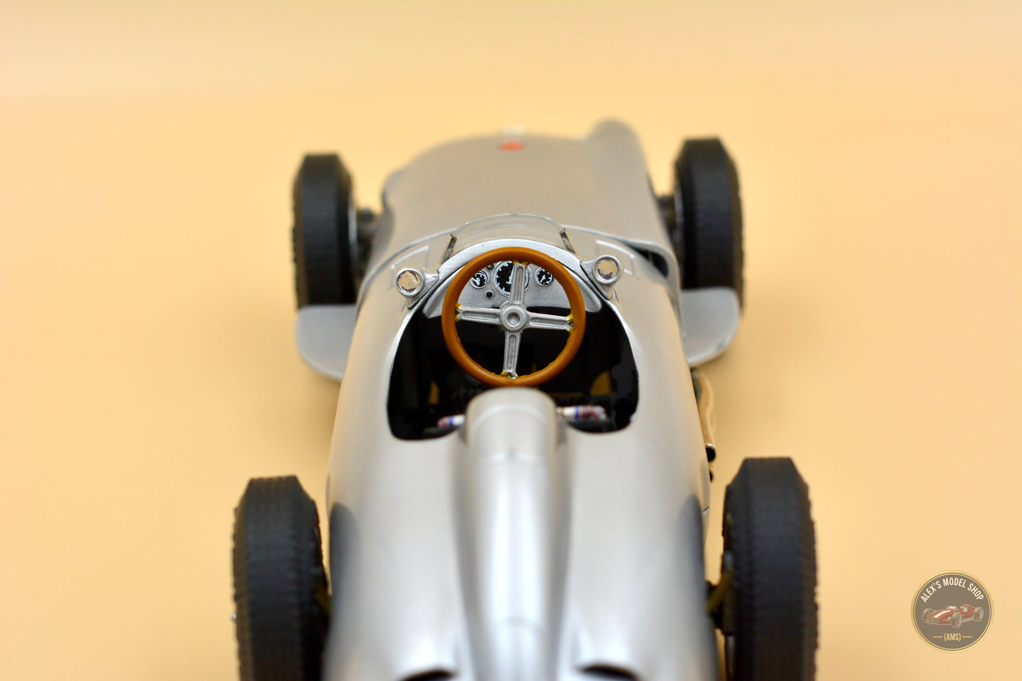 CMC M-006 — Mercedes-Benz W196 Monoposto 1954, cockpit and dashboard detail, 1:18 scale diecast model