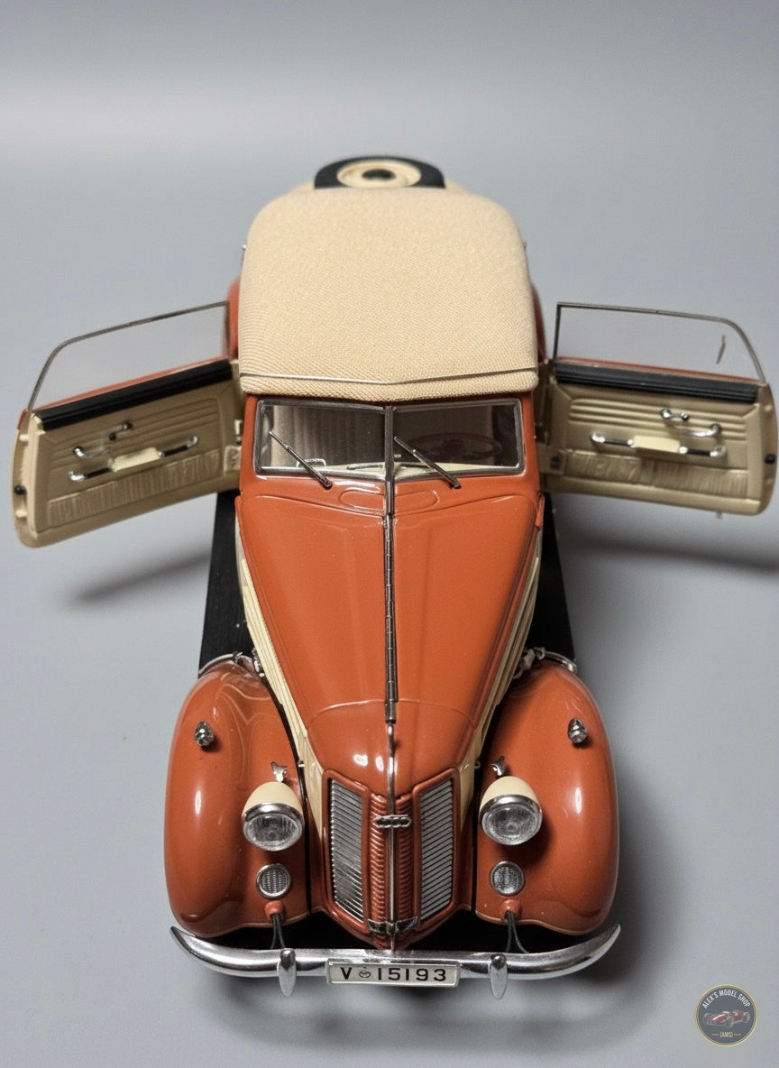 CMC M-032 — Audi 920 Cabriolet 1938-1940, front view, 1:18 scale diecast model
