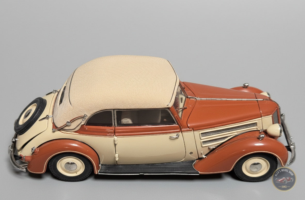 CMC M-032 — Audi 920 Cabriolet 1938-1940, right side profile, 1:18 scale diecast model