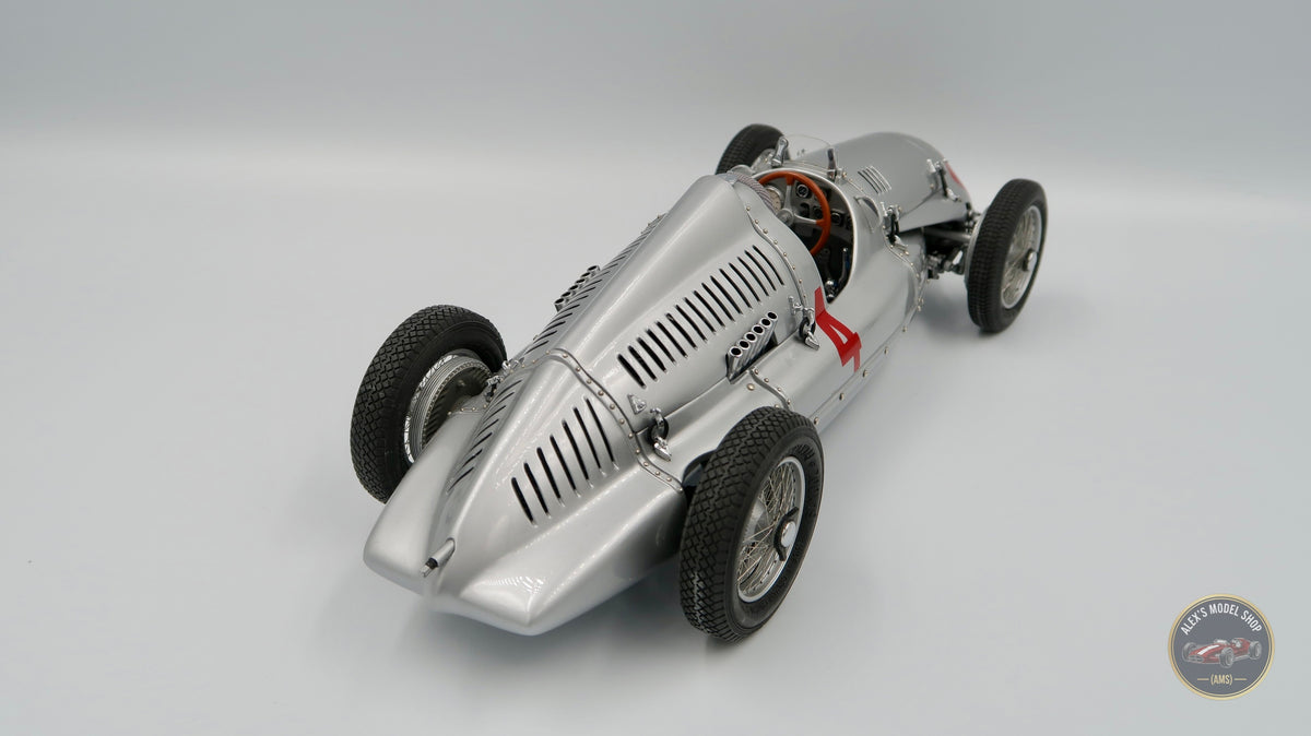 Auto Union Typ D Grand-Prix-Rennwagen #4 von 1938, CMC M-043 Modell aus Metall