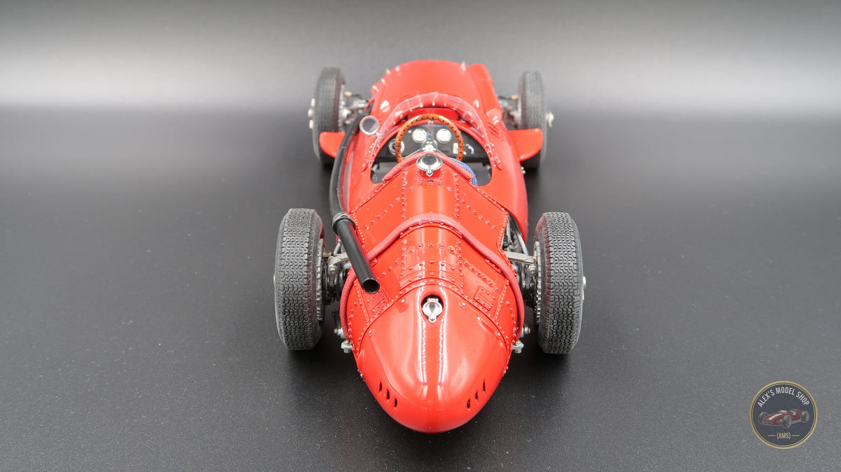 CMC M-051 Maserati 250F 1957, Heckansicht mit genietetem Heck, Modellauto im Massstab 1:18